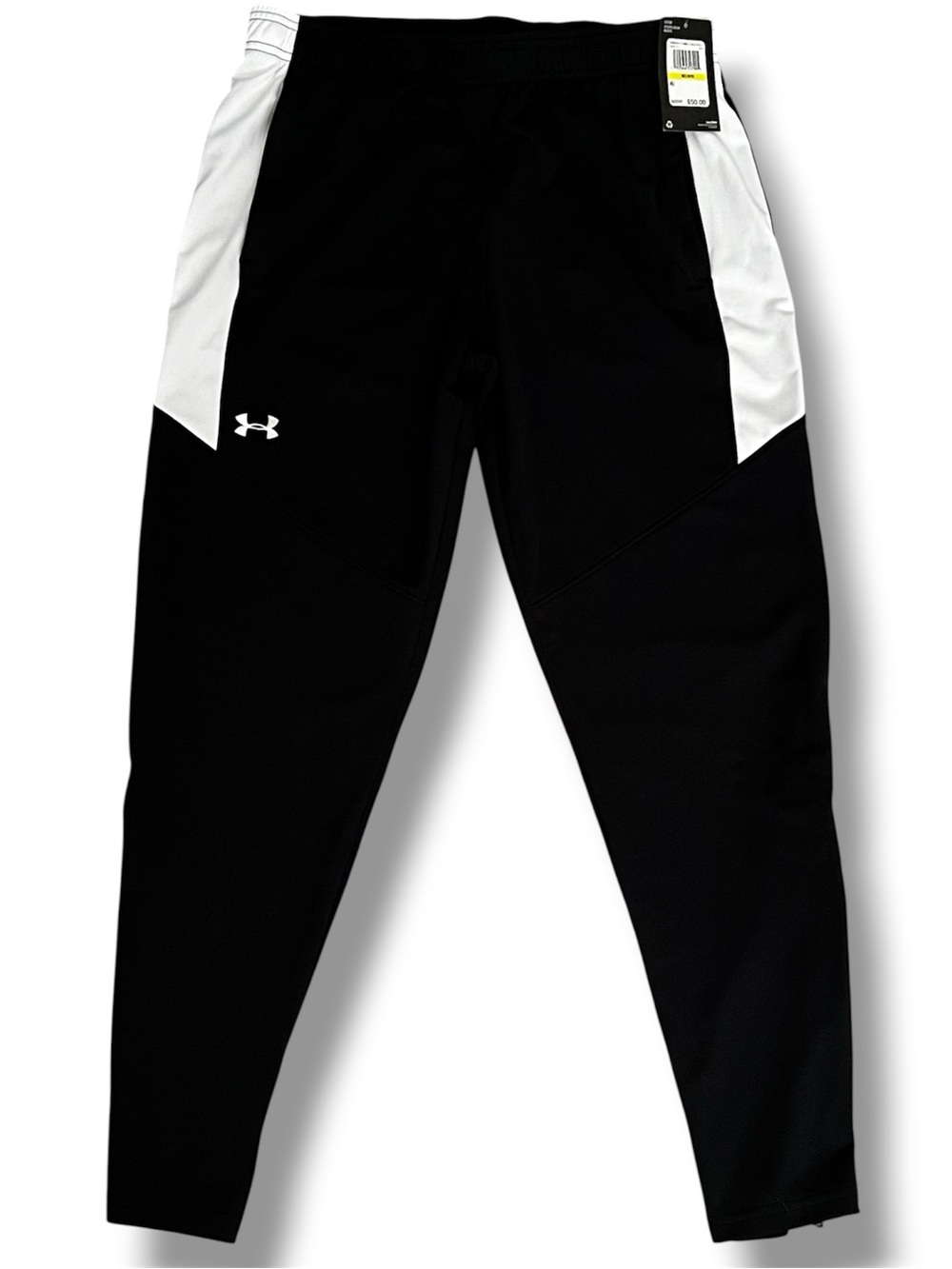 NWT Under Armour UA Woman Rival  Black Athletic Ankle Zip Joggers size M